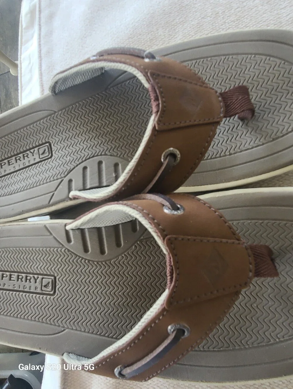 Sperry Men's Baitfish Thong Flip Flop Sandals  Size 9